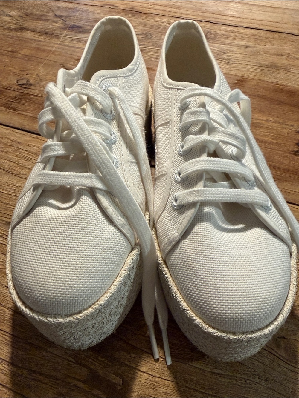 Superga White Canvas Low-Top Sneakers
